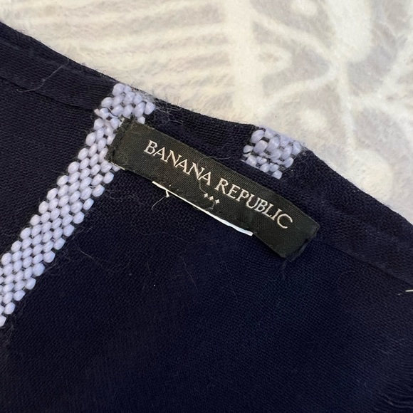 BANANA REPUBLIC SCARF NAVY BABY STRIPE GORGEOUS FREE W$75 FULL PRICE BUNDLE 324 - Picture 4 of 6